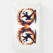 Breakdance straatbrand met stedelijke energie spandoek (Verticaal)