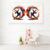 Breakdance straatbrand met stedelijke energie spandoek (Insitu)