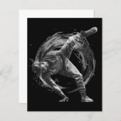 Breakdance Urban Style Monochrome Motion Art (Voorkant / Achterkant)