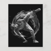 Breakdance Urban Style Monochrome Motion Art (Voorkant)