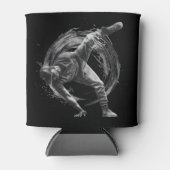 Breakdance Urban Style Monochrome Motion Art Blikjeskoeler (Voorkant)