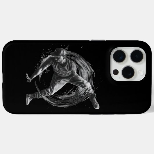 Breakdance Urban Style Monochrome Motion Art Case-Mate iPhone Case (Achterkant (horizontaal))
