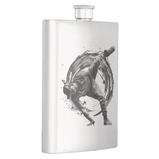 Breakdance Urban Style Monochrome Motion Art Flacon (Rechts)