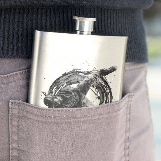 Breakdance Urban Style Monochrome Motion Art Flacon (Voorbeeld)