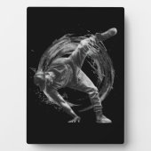 Breakdance Urban Style Monochrome Motion Art Fotoplaat (voorkant)