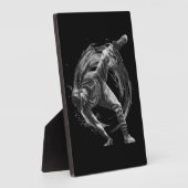 Breakdance Urban Style Monochrome Motion Art Fotoplaat (Zijkant)