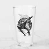 Breakdance Urban Style Monochrome Motion Art Glas (Voorkant)