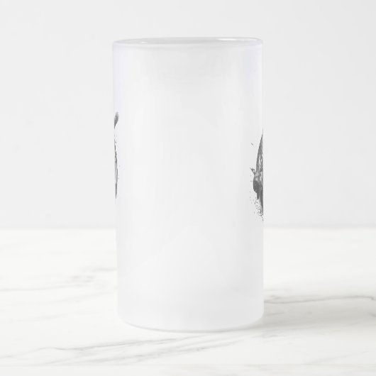 Breakdance Urban Style Monochrome Motion Art Matglas Bierpul (Center)