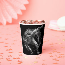 Breakdance Urban Style Monochrome Motion Art Papieren Bekers