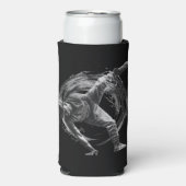 Breakdance Urban Style Monochrome Motion Art Seltzer Blikjeskoeler (Seltzer Voorkant)