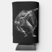 Breakdance Urban Style Monochrome Motion Art Seltzer Blikjeskoeler (Voorkant)