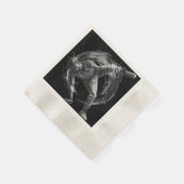 Breakdance Urban Style Monochrome Motion Art Servet (Hoek)