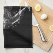 Breakdance Urban Style Monochrome Motion Art Theedoek (Quarter Fold)