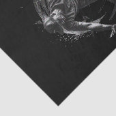 Breakdance Urban Style Monochrome Motion Art Tissuepapier (Detail)