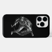 Breakdance Urban Style Monochroom Bewegingskunst iPhone Hoesje (Achterkant horizontaal)