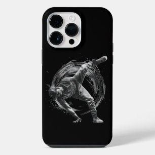 Breakdance Urban Style Monochroom Bewegingskunst iPhone 14 Pro Max Hoesje