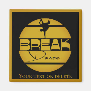 Breakdancer Break dans decor accessoire Magneet