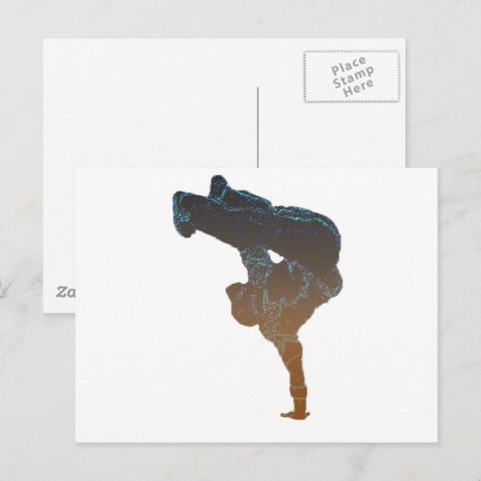 Breakdancer Briefkaart (Voorkant / Achterkant)