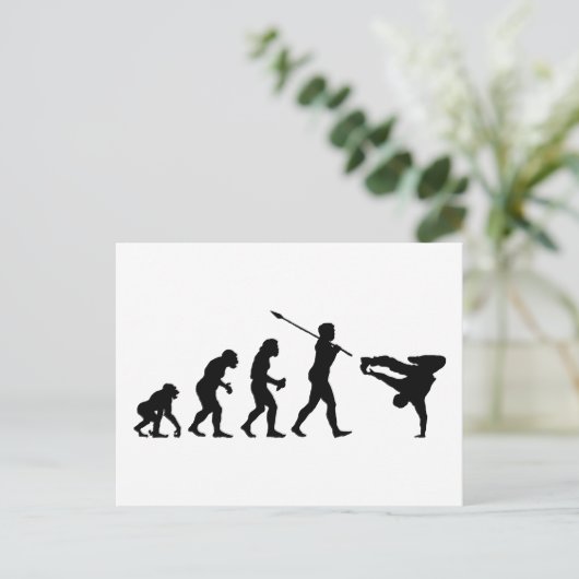 Breakdancer Briefkaart (Staand voorkant)