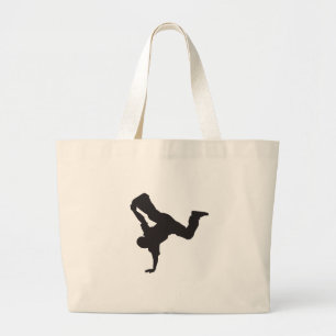 Breakdancer Grote Tote Bag