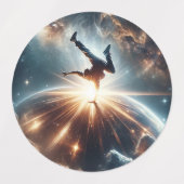 Breakdancer in actie, Ai, Actie in de Galaxy Labels (Design 2)