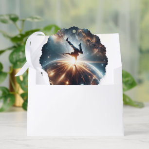 Breakdancer in actie, Ai, Actie in de Galaxy Ornament Kaart