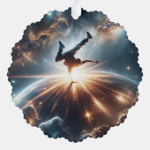 Breakdancer in actie, Ai, Actie in de Galaxy Ornament Kaart (Achterkant)