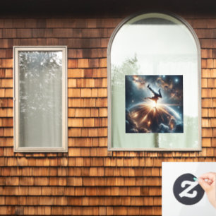 Breakdancer in actie, Ai, Actie in de Galaxy Raamsticker