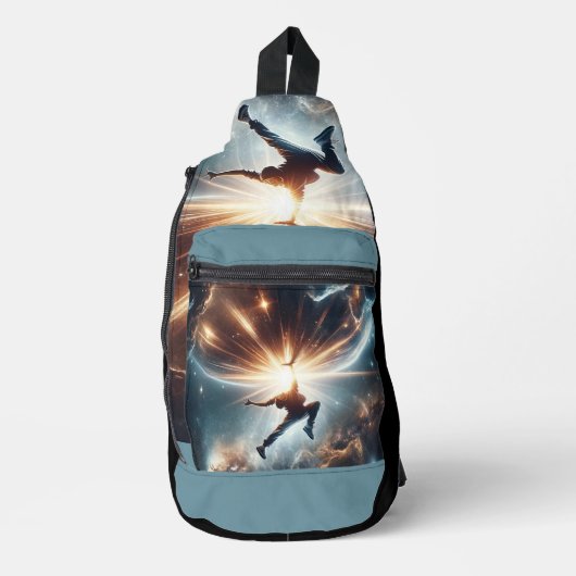 Breakdancer in actie, Ai, Actie in de Galaxy Sling Bag (Voorkant)