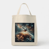 Breakdancer in actie, Ai, Actie in de Galaxy Tote Bag (Achterkant)