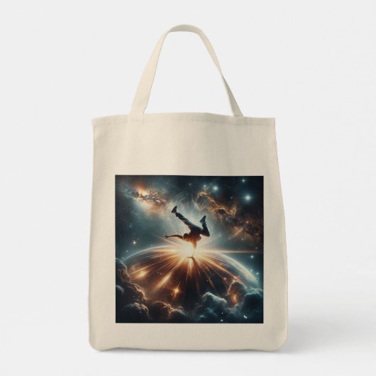 Breakdancer in actie, Ai, Actie in de Galaxy Tote Bag (Achterkant)