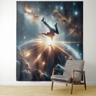 Breakdancer in actie, Ai, Actie in de Galaxy Wandkleed