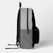 Breakdancer in actie, in inktspatterstijl bedrukte rugzak (Links)