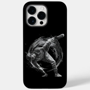Breakdancer in actie, in inktspatterstijl Case-Mate iPhone 14 pro max hoesje