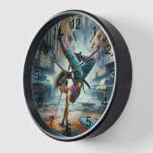 Breakdancer Vrouwen in actie New York silhouet (Hoek)