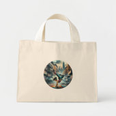 Breakdancer Vrouwen in actie New York silhouet Mini Tote Bag (Voorkant)