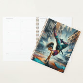 Breakdancer Vrouwen in actie New York silhouet Planner (Display)