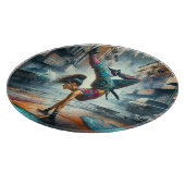 Breakdancer Vrouwen in actie New York silhouet Snijplank (Hoek)