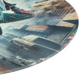 Breakdancer Vrouwen in actie New York silhouet Snijplank (Hoek)