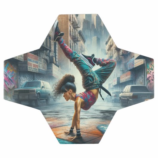 Breakdancer Vrouwen in actie New York silhouet Voetbal (Enkel)