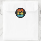  Breakdancing B-boy Break Dance Urban Dance Ronde Sticker (Tas)