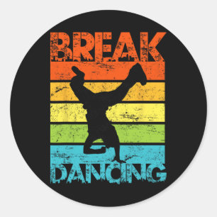 Breakdancing B-boy Break Dance Urban Dance Ronde Sticker