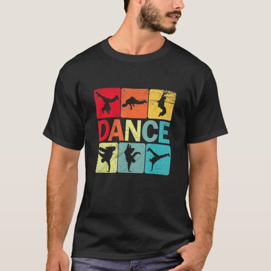Breakdancing door Boy Dance Breakdance Dancer Hip T-shirt (Voorkant)