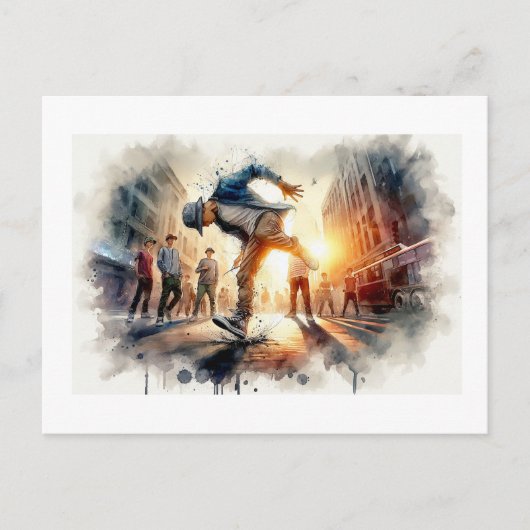 Breakdancing in the City,  Briefkaart (Voorkant)