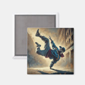 Breakdancing Magneet (Voorkant / Achterkant)