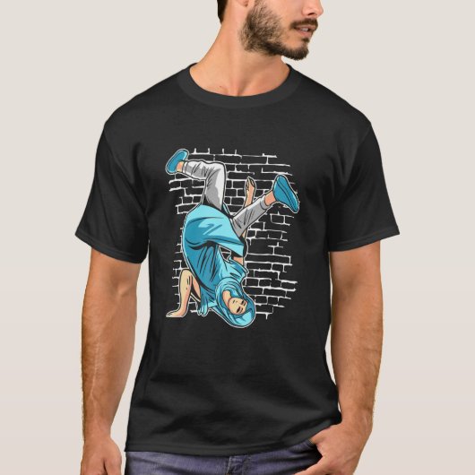 Breakdancing Maria Moeder van Jezus Breakdance H T-shirt (Voorkant)