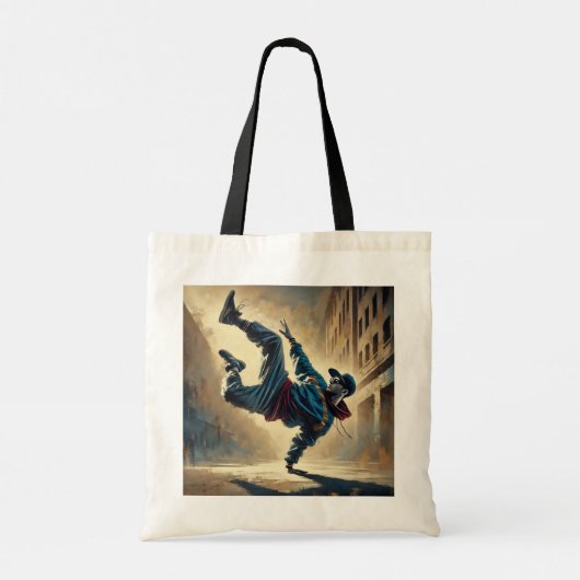 Breakdancing Tote Bag (Achterkant)