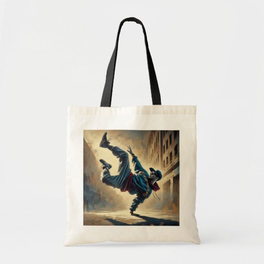 Breakdancing Tote Bag (Voorkant)