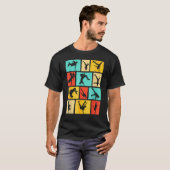 Breakdancing Vintage Hip Hop Cool Breakdanser T-shirt (Voorkant volledig)
