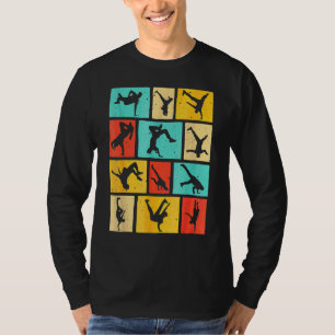 Breakdancing Vintage Hip Hop Koele Breakdanser T-shirt